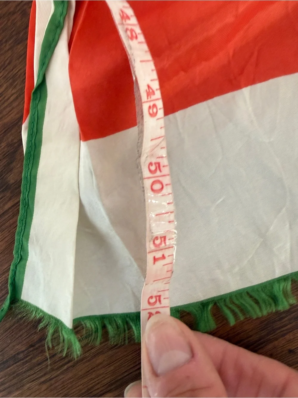 Vintage 60s 70s Gino Paoli Acetate Scarf Mod Geometric Colorblock Japan 12x52